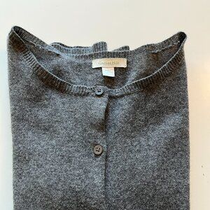Garnet HIll Cashmire grey cadigan small